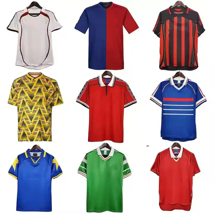 Maglia da calcio Vintage maglia Vintage retrò traspirante di qualità tailandese maglia da calcio retrò maglia da calcio Japan corea del sud