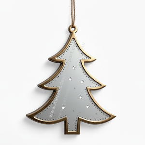 Adorno decorativo de árbol colgante de Metal, fiesta navideña, decoración festiva para el hogar, accesorios coleccionables colgantes de árbol - Product Image 1
