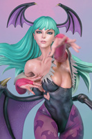 Statue de fille vampire gothique, figurine en PVC peinte à la main de 8 pouces avec ailes de chauve-souris et base en forme de crâne, sculpture fantastique de collection