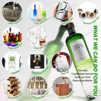 Botella de Vidrio Cuadrada Transparente Verde de 350ml 500ml para Aceite de Oliva con Etiqueta Personalizada, Envase de Vidrio para Aceite Comestible
