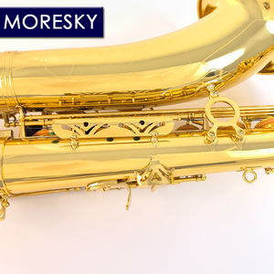 MORESKY Bb тенор саксофон Золотые ключи с футляром музыкальный инструмент саксофон - Product Image 6
