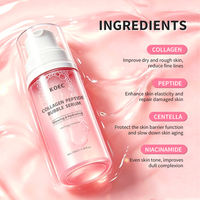 KOEC Collagen Peptide Lipsome Bubble Booster, Essence Moussante Micro-Bulles pour l'Élasticité et le Volume, Hydratation et Préparation de la Peau