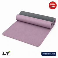 Tapis de yoga TPE avec logo personnalisé, 8 mm d'épaisseur, extra large 183x80 cm, double face, antidérapant, écologique, pour Pilates, gym à domicile, exercices