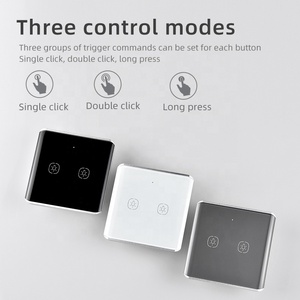 Support Customized Patterns Zigbee Smart 2 Gang Wireless Scene <strong>Mode</strong> Custom Scene Linkage Long Press Battery Scene <strong>Switch</strong> - Product Image 2
