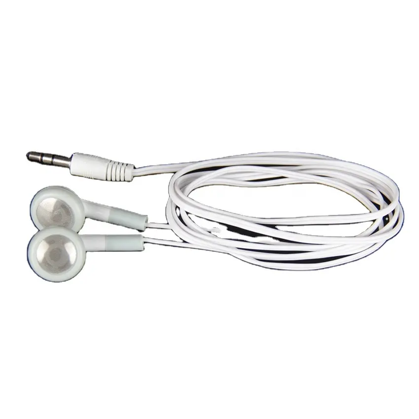 Earphone kabel sekali pakai, Earphone Jack In Ear 3.5mm, headphone siswa kelas untuk ponsel MP3 Sekolah