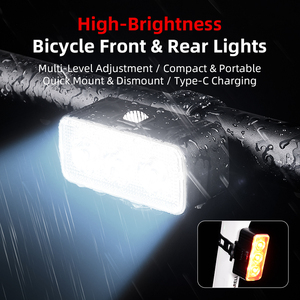 Juego <span class=keywords><strong>de</strong></span> Luces Delanteras y Traseras <span class=keywords><strong>para</strong></span> <span class=keywords><strong>Bicicleta</strong></span>, Luz USB Recargable, Luz Trasera <span class=keywords><strong>para</strong></span> <span class=keywords><strong>Bicicleta</strong></span> <span class=keywords><strong>de</strong></span> <span class=keywords><strong>Montaña</strong></span>, Accesorios <span class=keywords><strong>para</strong></span> Ciclismo, <span class=keywords><strong>Linterna</strong></span> <span class=keywords><strong>para</strong></span> Ciclismo Nocturno - Product Image 2