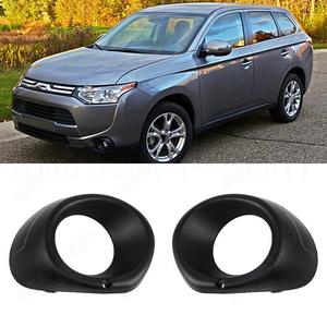Biseles para luces antiniebla de vehículo Wolf Lake para Mitsubishi Outlander 2013 2014 2015, cubierta de ABS negra - Product Image 4