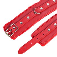 Menottes en peluche SM, fétichisme, bondage, attaches de bondage, menottes ajustables pour les chevilles, bracelets en fourrure, menottes sexuelles, jouets sexuels avec clés