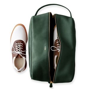 กระเป๋าใส่รองเท้ากีฬาหนังแท้แบบกันน้ำสำหรับเดินทาง พร้อมหูหิ้ว - Product Image 3