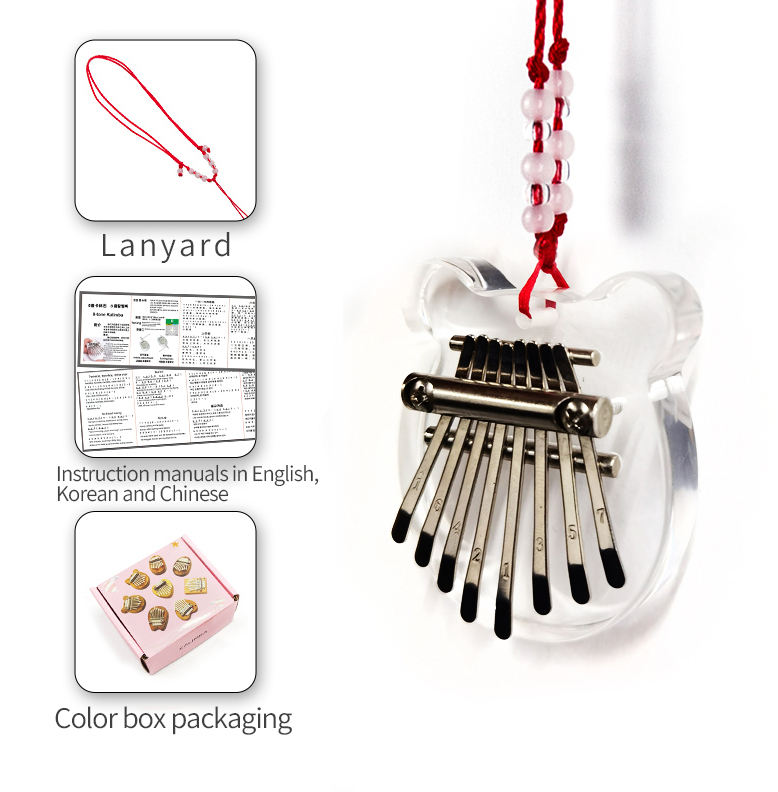 8-tone acrylic Kalimba/Bear