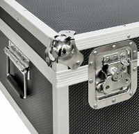 Mallette de rangement de vol DJ, boîtier en Aluminium pour enregistrement en vinyle, coffre noir de transport, caisse robuste 500