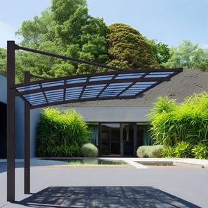 Abri de voiture extérieur Amas en aluminium, design moderne personnalisé en forme de L, garantie 15 ans - Product Image 2