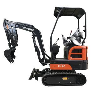 Tide Mini Excavator Digger 1ton Kubota Engine nachi Double Speed Motor Eaton <b>Rotary</b> Motor - Product Image 3