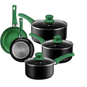 Juego de Ollas y Sartenes <span class=keywords><strong>TELAMON</strong></span> de Estilo Americano, 8 Piezas, Antiadherentes, de Aluminio con Fondo de Acero Inoxidable, en Oferta - Product Image 4