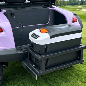 Carrito <span class=keywords><strong>de</strong></span> Golf <span class=keywords><strong>de</strong></span> Lujo para 2 Pasajeros <span class=keywords><strong>con</strong></span> Batería <span class=keywords><strong>de</strong></span> Litio, Homologado para Calle, <span class=keywords><strong>con</strong></span> Certificación CE DOT y Refrigerador para Golf y Recorridos Turísticos - Product Image 6