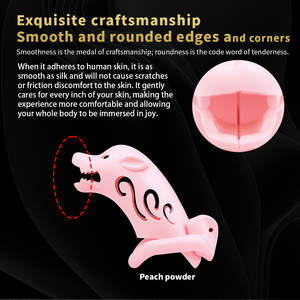 Jaula de castidad de resina Animal elegante y cómodo Bloqueo de castidad masculina jaula para pene Bloqueo de esperma masculino SM pareja juguetes sexuales al por mayor - Product Image 6