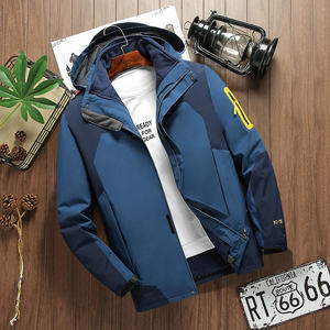 Chaqueta acolchada tres en uno para parejas, resistente al viento e impermeable, talla grande, para ocio, deportes al aire libre, chaqueta a juego de colores, moda, tendencia - Product Image 3