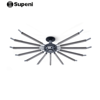 Vente en gros Cintres en aluminium Plateau tournant Support de rangement en aluminium Porte-pantalon