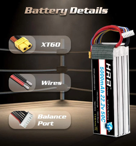 แบตเตอรี่ 22.2V 5000mAh 50C 6S1P พร้อมปลั๊ก XT90/T/EC5 สำหรับชุดแบตเตอรี่โดรนเฮลิคอปเตอร์ควอดคอปเตอร์ RC - Product Image 4