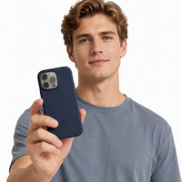 Coque de protection en silicone mat de luxe pour iPhone 13 14 15 Pro Max à 17 Pro Max, avec protection d'objectif d'appareil photo à changement rapide