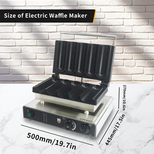 Machine à gaufres électrique professionnelle en <span class=keywords><strong>acier</strong></span> inoxydable pour wraps de poulet au New-Mexique, barbecue et burritos - Product Image 5