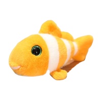 Jouets en peluche animaux marins brodés et câlins – Oreillers en peluche phoque, poisson-clown, pieuvre – Rembourrage en coton PP super doux, personnalisable