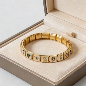 Pulsera de Acero Inoxidable con Dijes Italianos de Arte Cómico Retro, Estilo Skate y Punk, para Hombre y Mujer, Regalo para Fiestas, Venta al por Mayor - Product Image 3