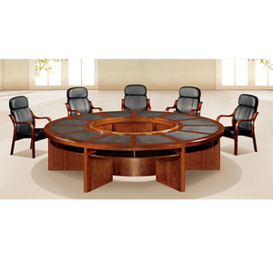 Bàn Hội Nghị Bằng Gỗ Tròn Lớn (FOHS-C3006) - Product Image 1