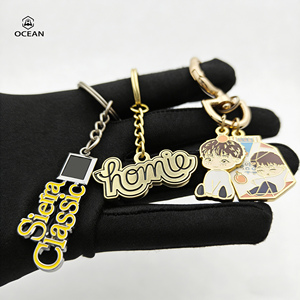 Portachiavi in Metallo Personalizzato di Alta Qualità con Ciondolo Rotondo in Smalto Duro, Portachiavi Souvenir con Logo - Product Image 6