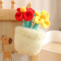 Bouquet de fleurs artisanal Xiaohong pour les frères, jouet en polyester, cadeau unisexe avec pendentifs orange, rose et jaunes, plante