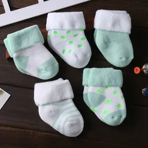 Зимние/осенние носки для новорожденных От 0 до 3 лет носки до щиколотки хлопковые носки для маленьких мальчиков и девочек