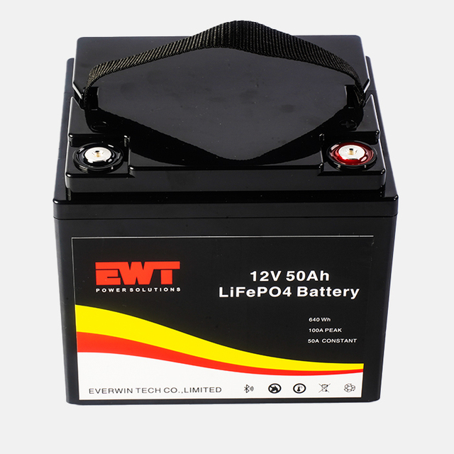 LiFePO4 Semi-solid State Battery 12V 50Ah Deep Cycle Smart BMS Solar/RV/Marine/Backup 4000+ Cycles 10-Year Lifespan Lightweight