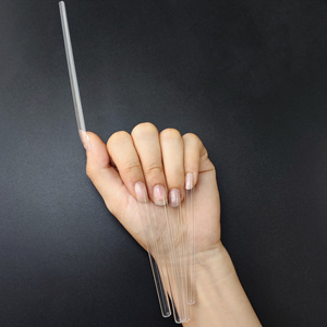 Nouvelles pointes d'ongles carrées à couverture complète 10XL Extra longues claires et naturelles pour Nail Art - Product Image 4