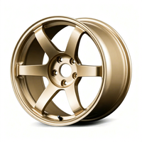 Nouvelles jantes de course en alliage d'aluminium forgé TE37 SAGA S-plus Style 17/18/19 pouces 5x100 5x114.3 légères concaves finition noire JDM
