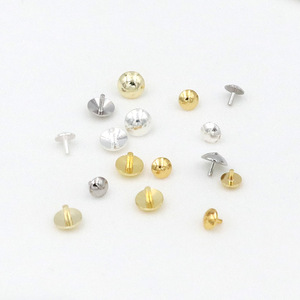Bol en cuivre plaqué or 18 carats, épingle de fixation, capuchon de parapluie, pointe de stylo, plateau à perles, bouchon, support de base pour perles de cristal, B32 - Product Image 4