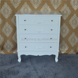 Mobile da pavimento moderno bianco a 4 cassetti - Product Image 2