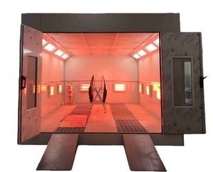Cabina de Pintura para Automóviles con Calentador Eléctrico de Alta Calidad, Horno de Secado con Quemador Diésel, Certificación CE, Xinyuan XY=X7 24kW, Iluminación LED de Fábrica - Product Image 3