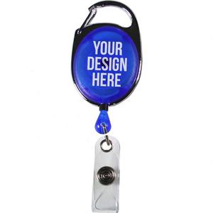 Offres Spéciales mousqueton pivotant rétractable ABS personnalisable porte-clés bobine d'insigne rétractable avec crochet accessoire - Product Image 4