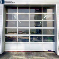 Ce verre trempé automatique approuvé/Pc/portes de garage en verre en aluminium pour Villa Shop Store