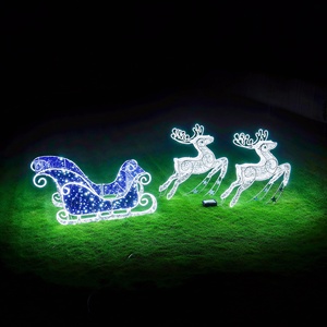 Traîneau de Noël <span class=keywords><strong>lumineux</strong></span> grandeur nature avec <span class=keywords><strong>rennes</strong></span> <span class=keywords><strong>et</strong></span> traîneau éclairés pour 6 adultes / Traîneau de Noël <span class=keywords><strong>lumineux</strong></span> avec <span class=keywords><strong>rennes</strong></span> <span class=keywords><strong>et</strong></span> traîneau éclairés grandeur nature - Product Image 5