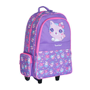 Sac <span class=keywords><strong>à</strong></span> dos scolaire imperméable et mignon pour garçons et filles, sacs de voyage pour enfants, sacs <span class=keywords><strong>à</strong></span> bandoulière de randonnée, valises avec chariot <span class=keywords><strong>à</strong></span> <span class=keywords><strong>roulettes</strong></span> amovible - Product Image 3