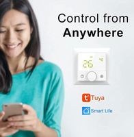 Termostato Inteligente WiFi HY510 para Calefacción por Suelo Radiante, Controlador de Temperatura Digital LCD Programable para Calefacción Eléctrica/de Agua