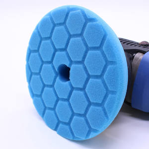 Patrón de diamante hexagonal textura de fútbol máquina DA/GA borde en ángulo almohadilla de esponja de poliéster para pulir detalles de automóviles - Product Image 2