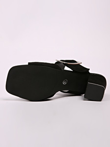 Sandali da donna con fibbia moda tacco quadrato pantofole estive donna sandali cavi <span class=keywords><strong>Sexy</strong></span> per donna taglia 35-42 - Product Image 5