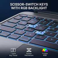 Casing Keyboard Nirkabel Magnetik BT dengan Trackpad Multifungsi untuk iPad Pro 11" 2022, Touchpad Sentuh Halus, untuk Penggunaan Bisnis