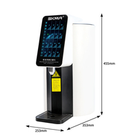 Distributeur de fructose numérique intelligent et automatique en acier inoxydable de haute qualité, capacité 7L, pour thé aux perles (bubble tea)