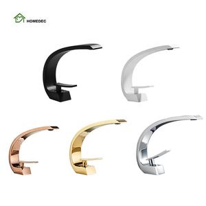 लक्जरी सोने के एकल छेद के लिए एकल छेद मीटर माउंट बाथरूम मिक्सर पीतल काला बेसिन सिंक नल 3 साल की वारंटी एकल हैंडल - Product Image 1