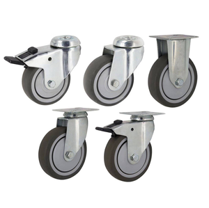 मेडिकल बेड हार्डवेयर कैस्टर 2-इंच से 4 इंच के स्विस ब्रेक व्हील, सामान ब्रेक व्हील थोक - Product Image 1