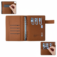 Carnet de notes multifonctionnel A5 en cuir PU avec LOGO personnalisable, Power Bank sans fil 8000 mAh, agenda à feuilles mobiles, chargement Micro USB
