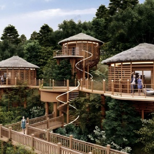 <span class=keywords><strong>Cabane</strong></span> personnalisée en bois pour complexe balnéaire, centre de bien-être, destination touristique, maison de villégiature, chambre de camping - Product Image 1
